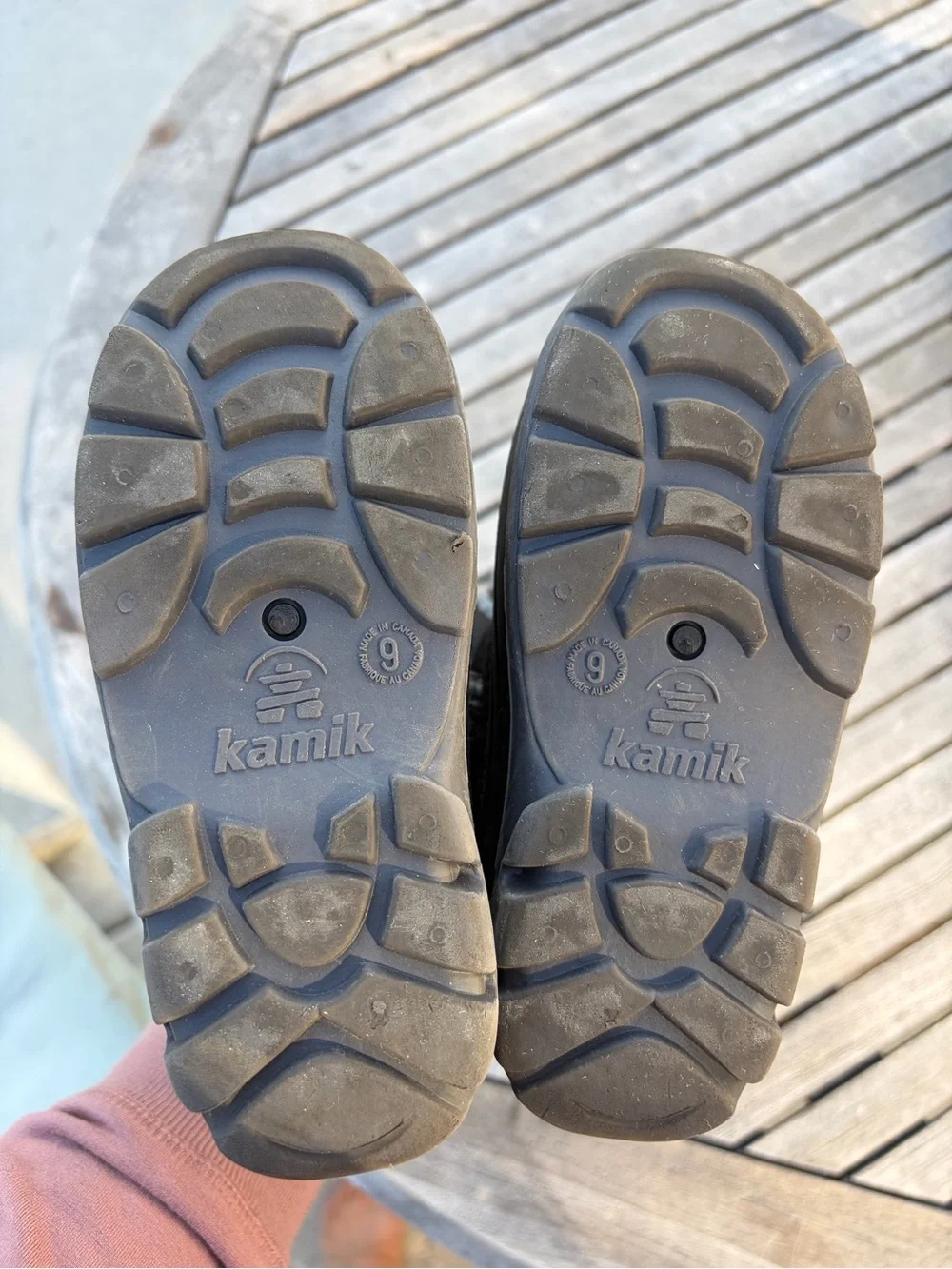 Kamik Kids Black Waterproof Snow Boots Size 9